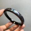 Fully inlaid geometric mother-of-pearl bracelet